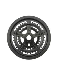 Steel Chainwheel 28X40X48T For 1/Piece Triple Steel Black.